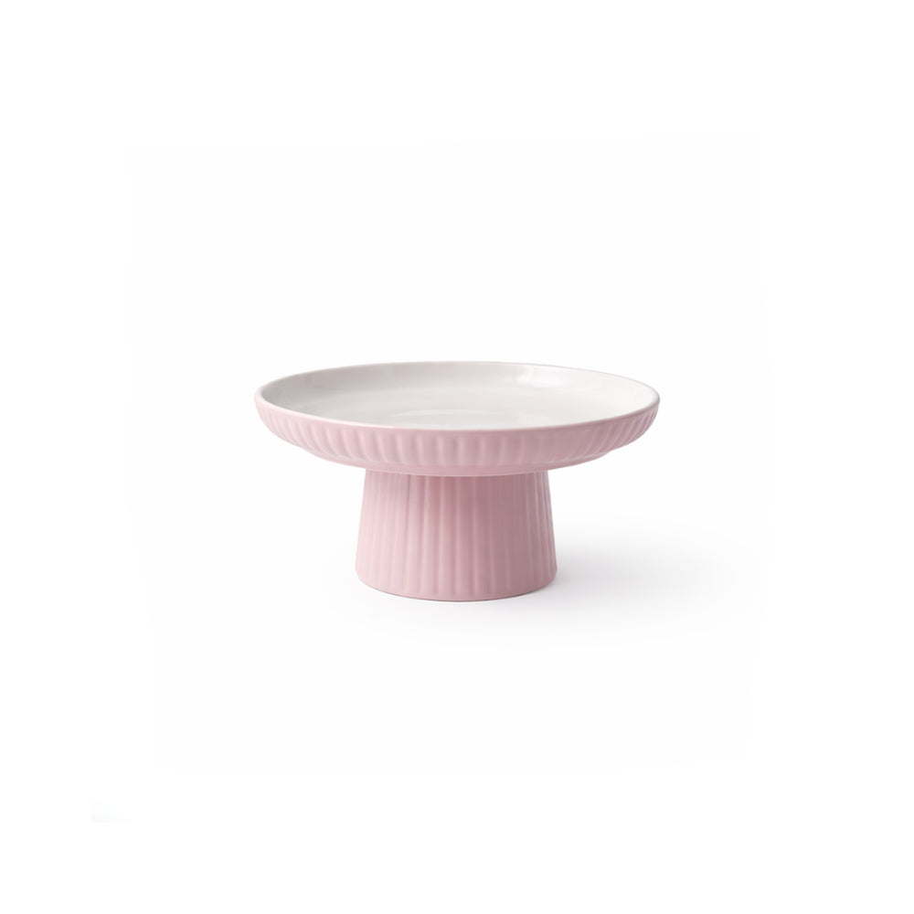 K&Co. Rhubarb Cake Stand Small - BLUSH