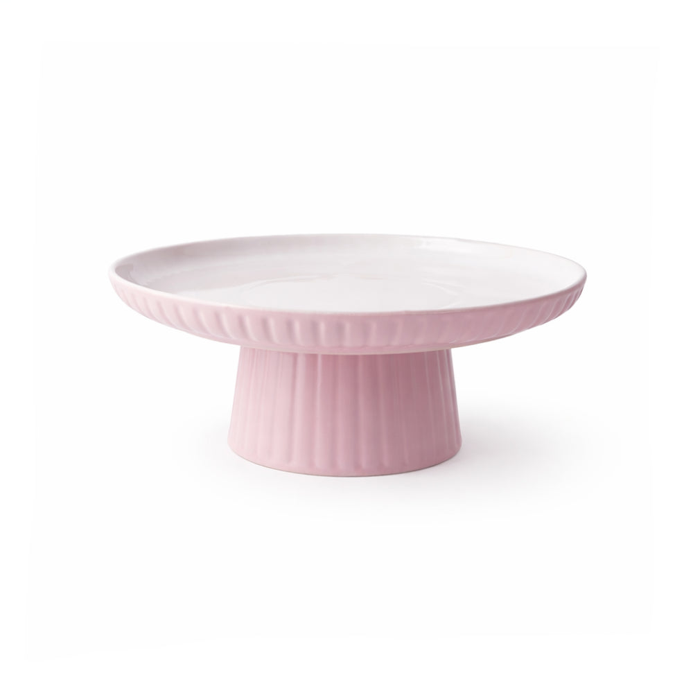 K&Co. Rhubarb Cake Stand Large - BLUSH