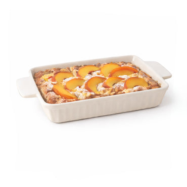 K&Co. Rhubarb Baking Dish Large - CREAM