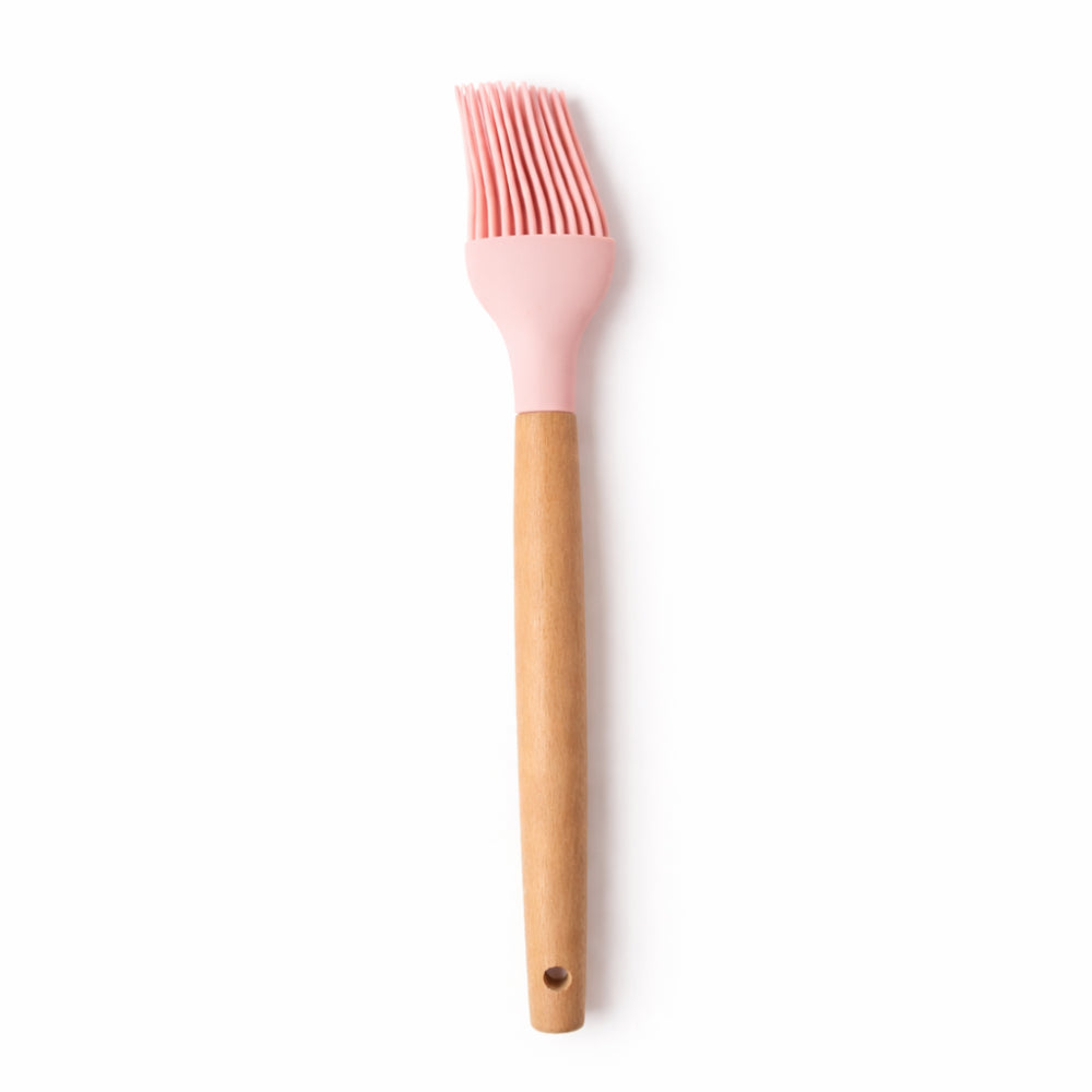K&Co. Rhubarb Silicone Pastry Brush - PINK