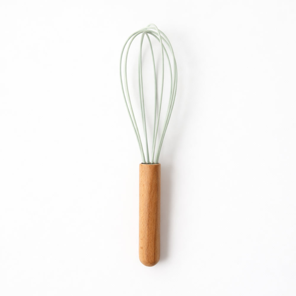 K&Co. Rhubarb Silicone Whisk - SAGE