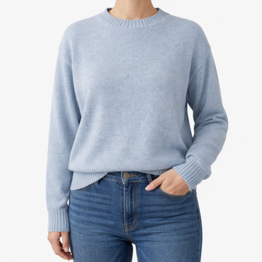 K&Co.Petal Series Knit Sweater - BLUE MERLE.