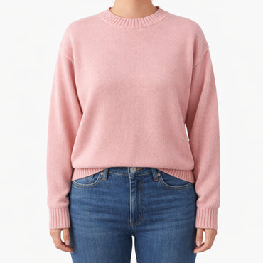 K&Co.Petal Series Knit Sweater - PINK MERLE