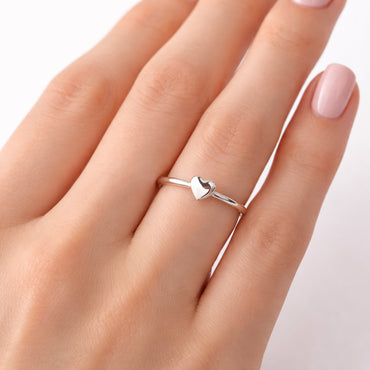 K&Co. Signature Jewellery Lia Heart Ring - SILVER