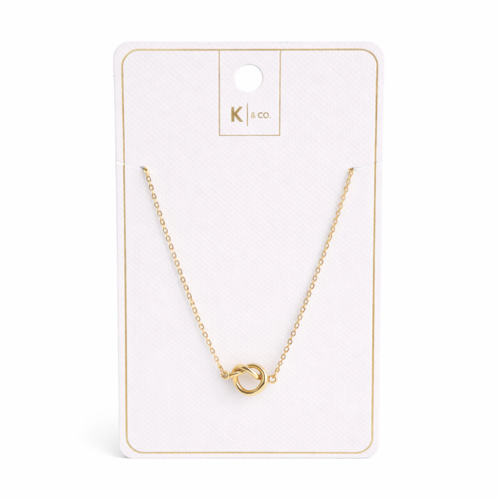 K&Co. Signature Jewellery Kiara Knot Necklace - GOLD