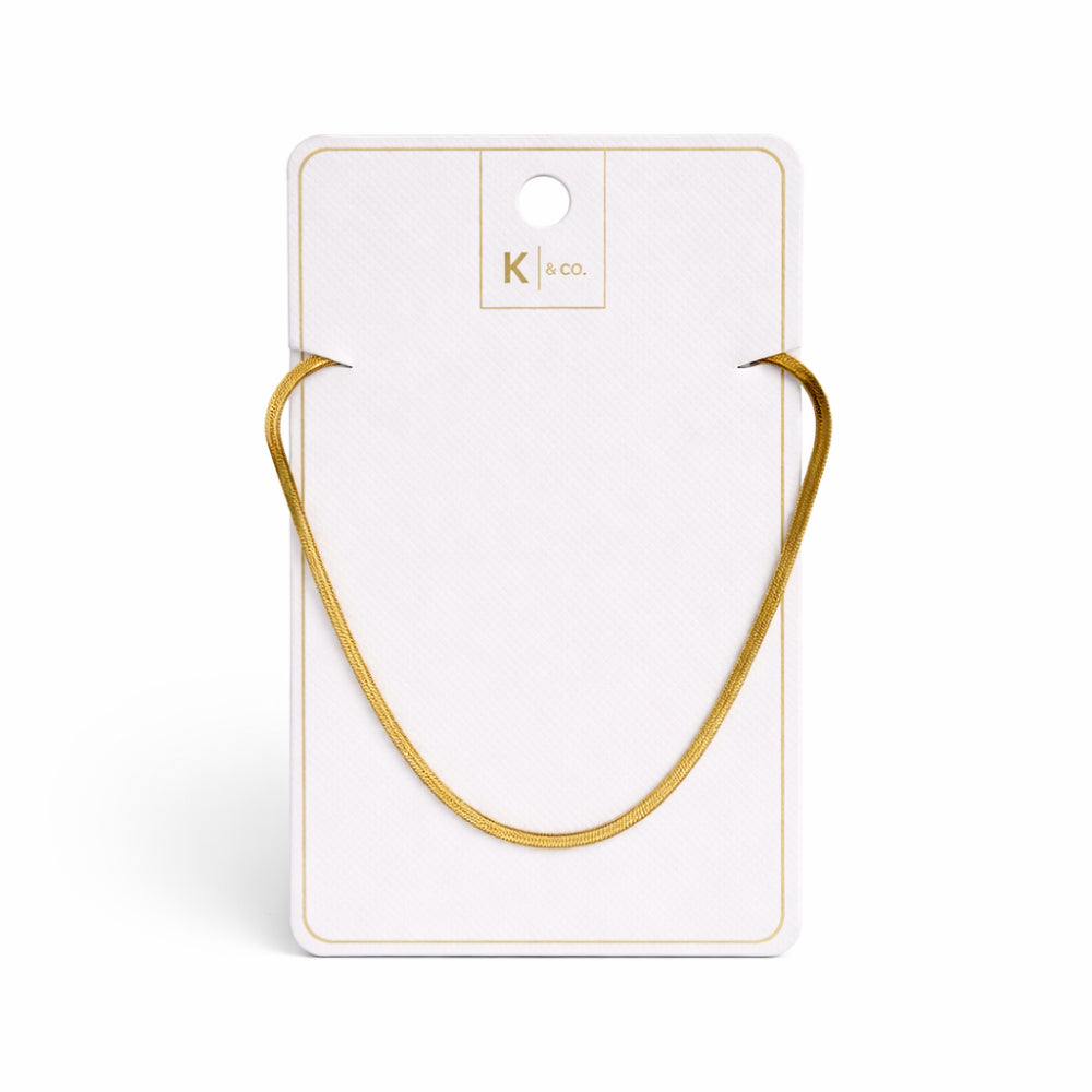 K&Co. Signature Jewellery Jada Snake Chain Necklace - GOLD