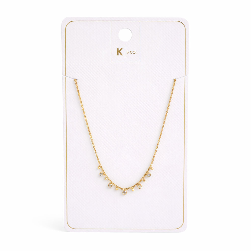 K&Co. Signature Jewellery Belle Jewel Necklace - GOLD