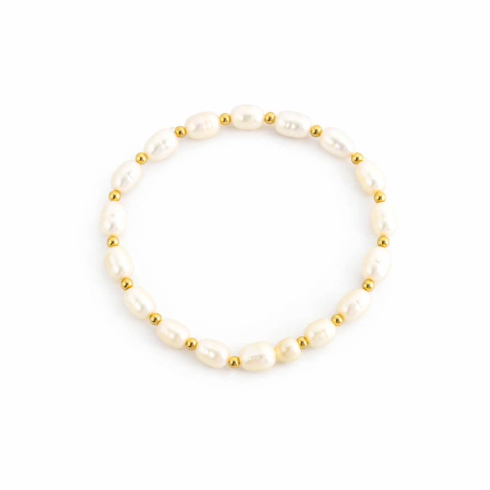 K&Co. Signature Jewellery Chloe Pearl Bracelet - GOLD