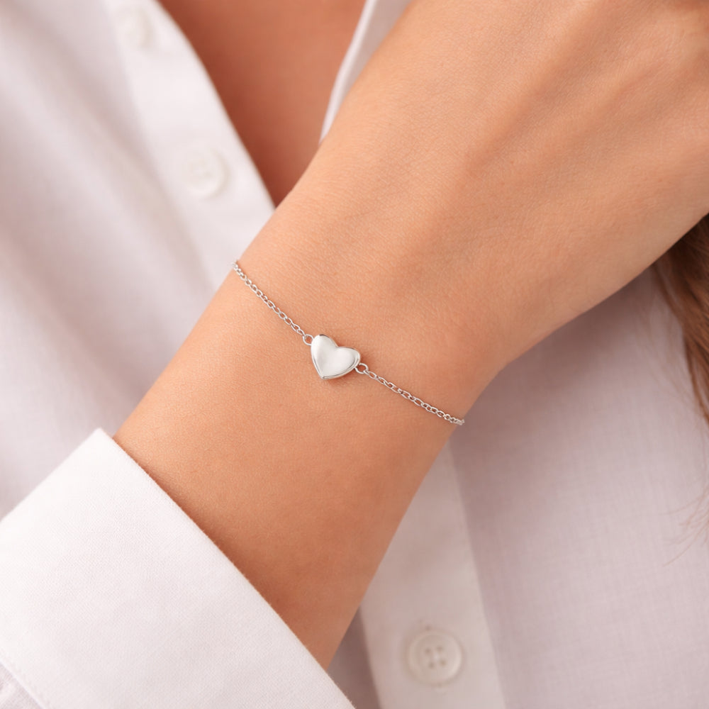 K&Co. Signature Jewellery Lia Heart Bracelet - SILVER