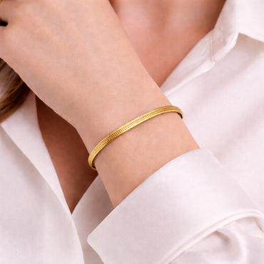 K&Co. Signature Jewellery Jada Snake Chain Bracelet - GOLD