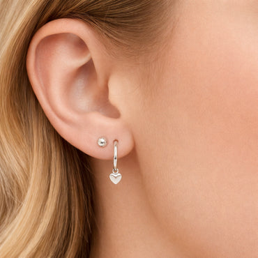 K&Co. Signature Jewellery Lia Heart Earring Set - SILVER