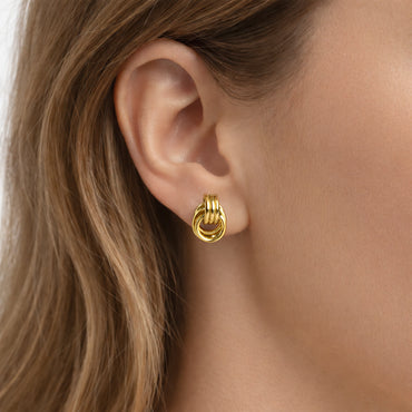 K&Co. Signature Jewellery Kiara Knot Earrings - GOLD