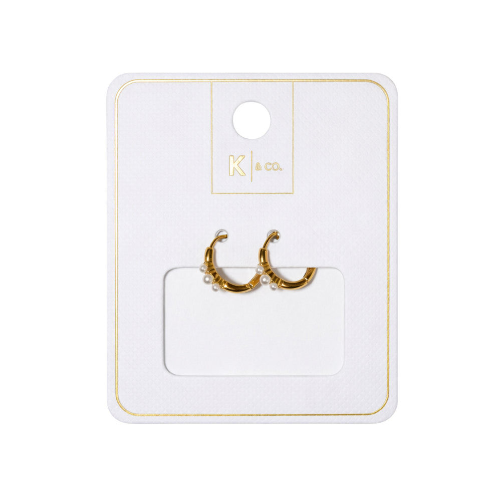 K&Co. Signature Jewellery Penny Earrings - GOLD