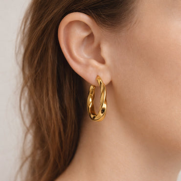 K&Co. Signature Jewellery Georgia Twist Earrings - GOLD