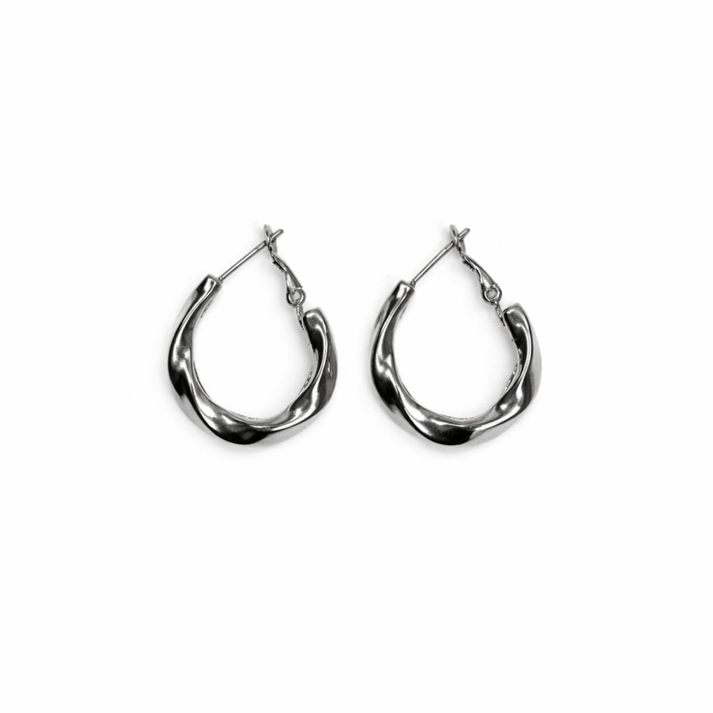 K&Co. Signature Jewellery Georgia Twist Earrings - SILVER