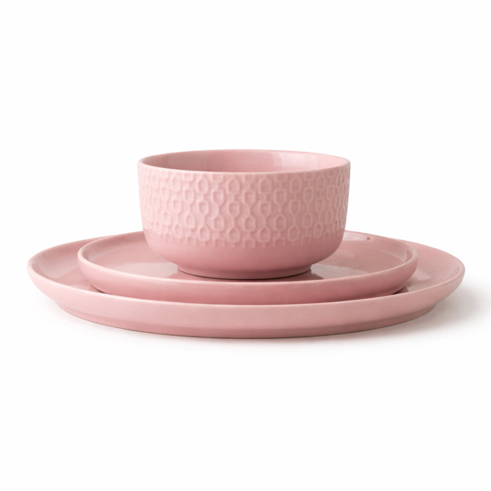 K&Co. Versaille Dinner Set 12pc - PINK