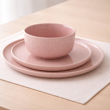 K&Co. Versaille Dinner Set 12pc - PINK