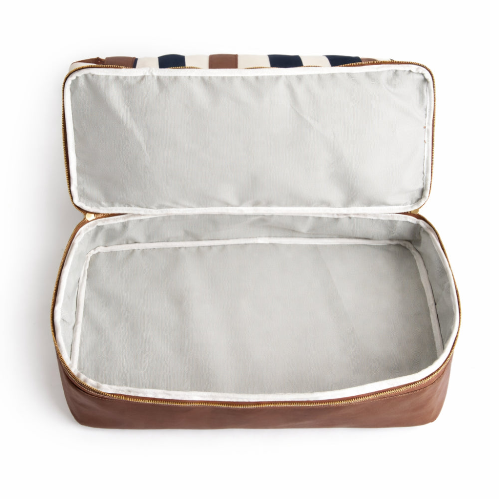 K&Co. Journey Collection Travel Overnight Bag - NAVY STRIPE