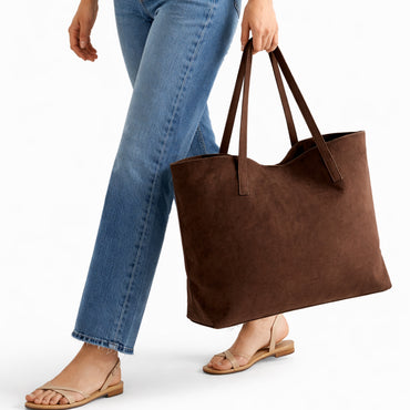 K&Co. Journey Collection Large Tote Bag - CHOCOLATE