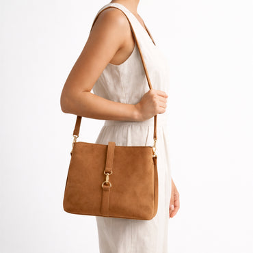 K&Co. Journey Collection Bucket Bag - TAN