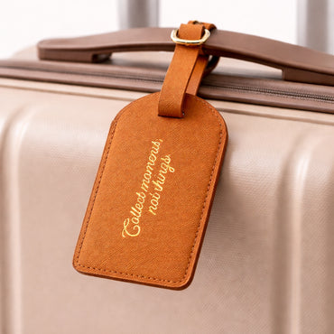 K&Co. Journey Collection Luggage Tag - TAN