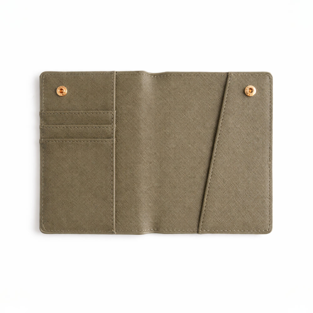 K&Co. Journey Collection Passport Holder - KHAKI