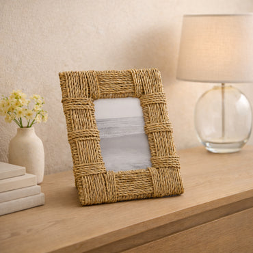 Lake House Collection Woven Photo Frame - SMALL