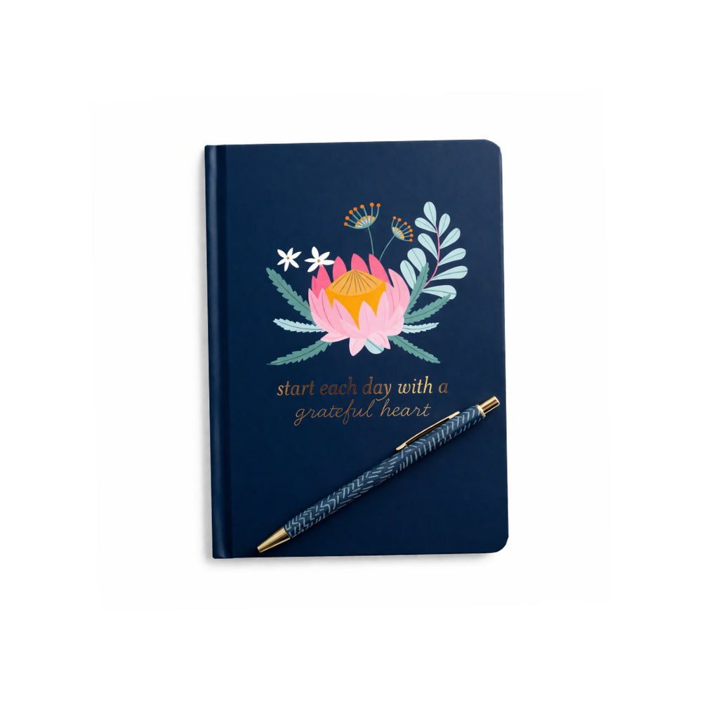 Kaiser Prompted Journal with Pen - INDIGO