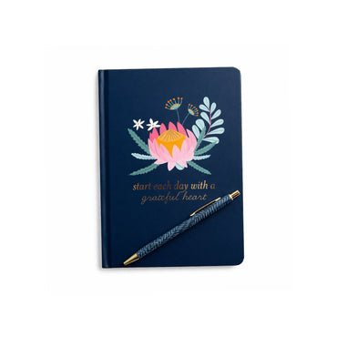Kaiser Prompted Journal with Pen - INDIGO
