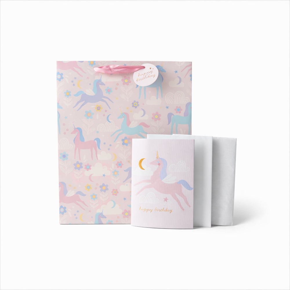Large Gift Bag Set - UNICORN SKIES