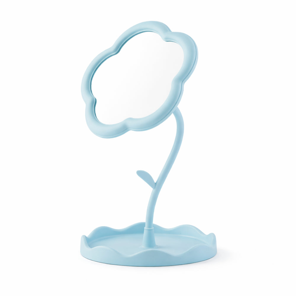 The Daisy Edit Flower Mirror - BLUE