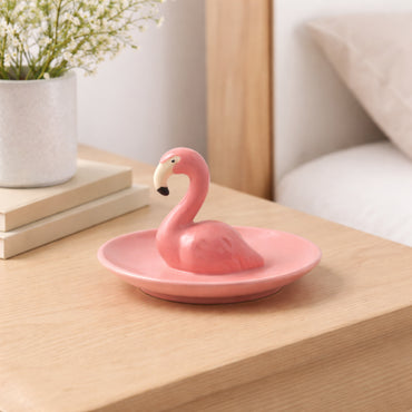 The Daisy Edit Trinket Tray - FLAMINGO