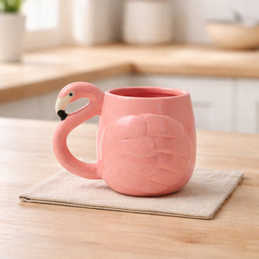 The Daisy Edit Shaped Mug - FLAMINGO