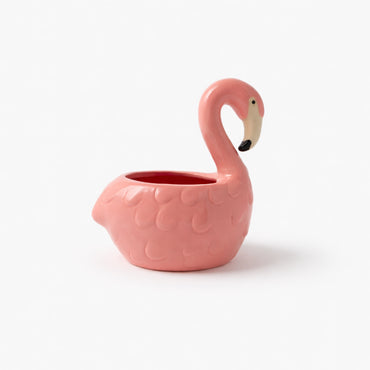 The Daisy Edit Ceramic Pot - FLAMINGO
