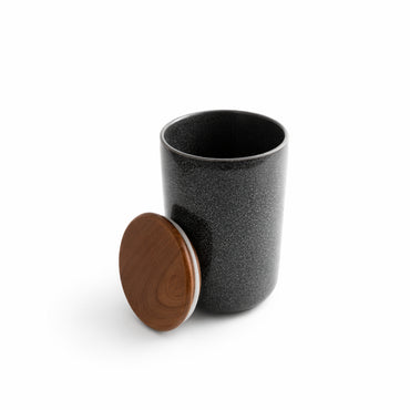 Lake House Collection Ceramic Large Canister - SLATE SPECKLE