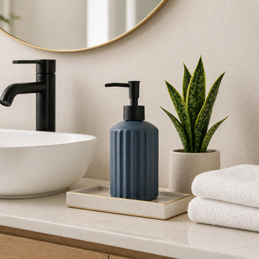 Evergreen Collection Soap Dispenser - BLUE
