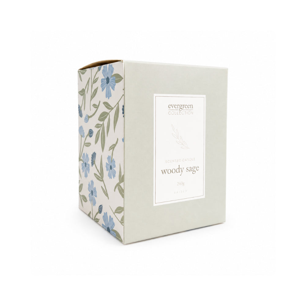 Evergreen Collection 240g Candle - WOODY SAGE