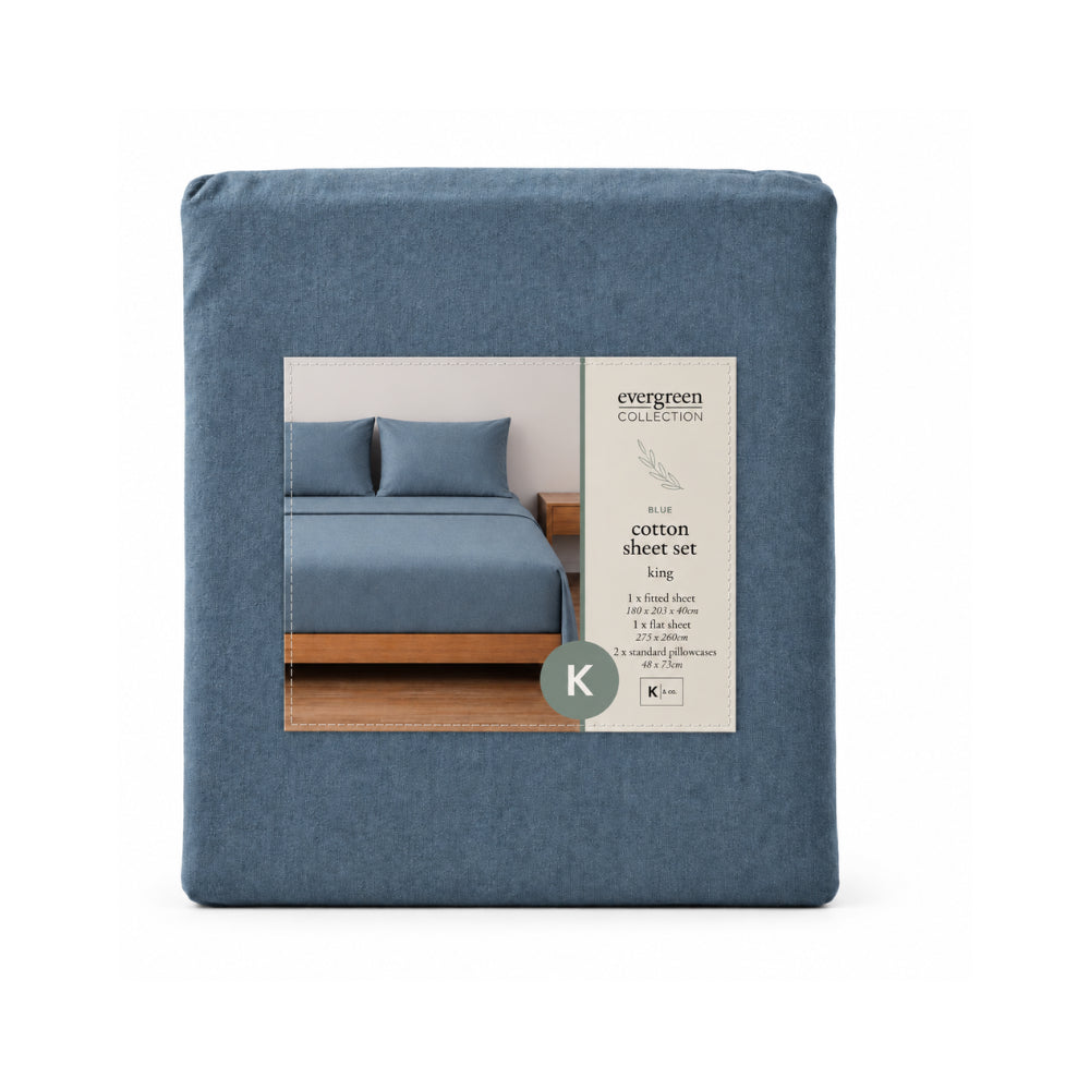 Evergreen Collection Sheet Set - BLUE