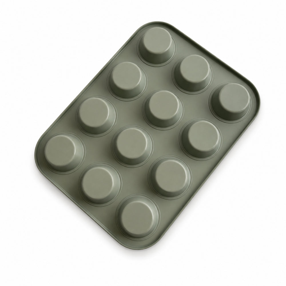 K&Co. Chef Series Muffin Tray 12 Cup - SAGE