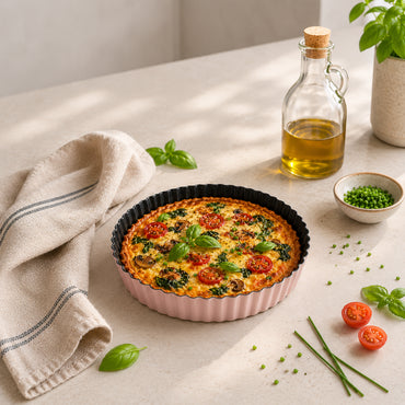 K&Co. Chef Series Quiche Pan - PINK