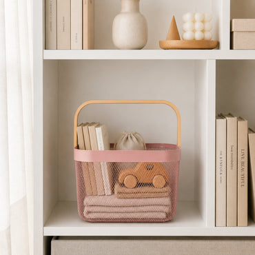 K&Co. Kitchen Storage Mesh Basket Medium - PINK