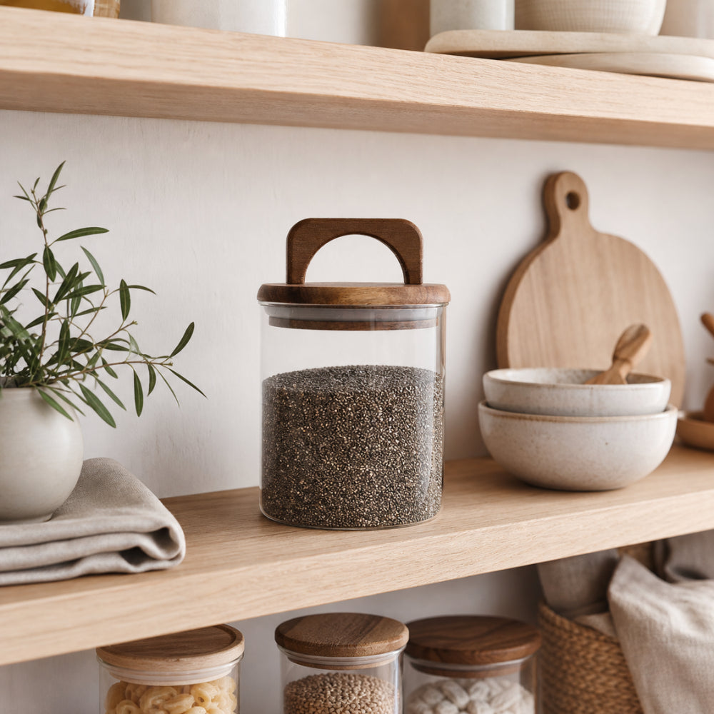 K&Co. Kitchen Storage Glass Canister 650ml
