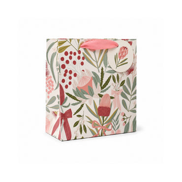 Christmas Square Gift Bag - BERRY FLORA