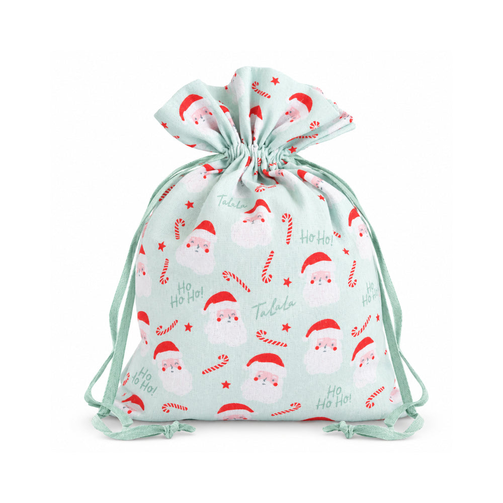 Christmas Fabric Gift Bag Medium - HO HO HO