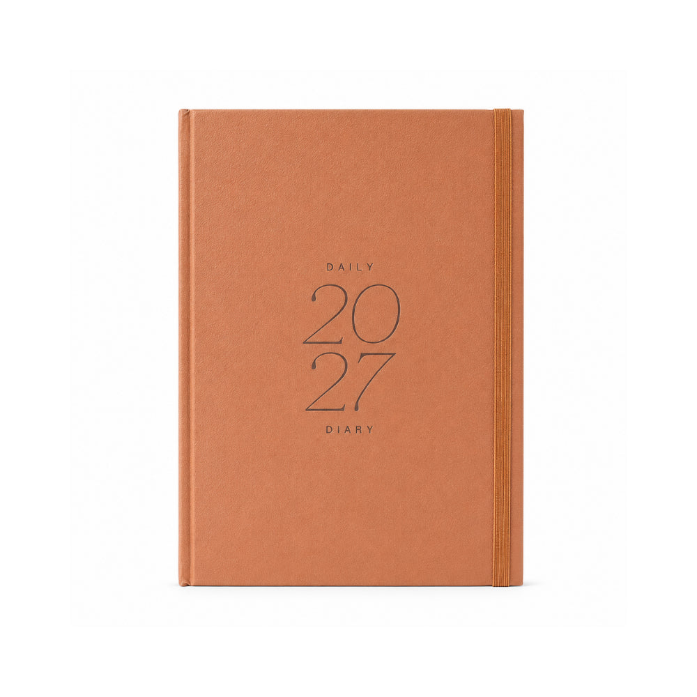 2027 A4 Daily Diary - TAN