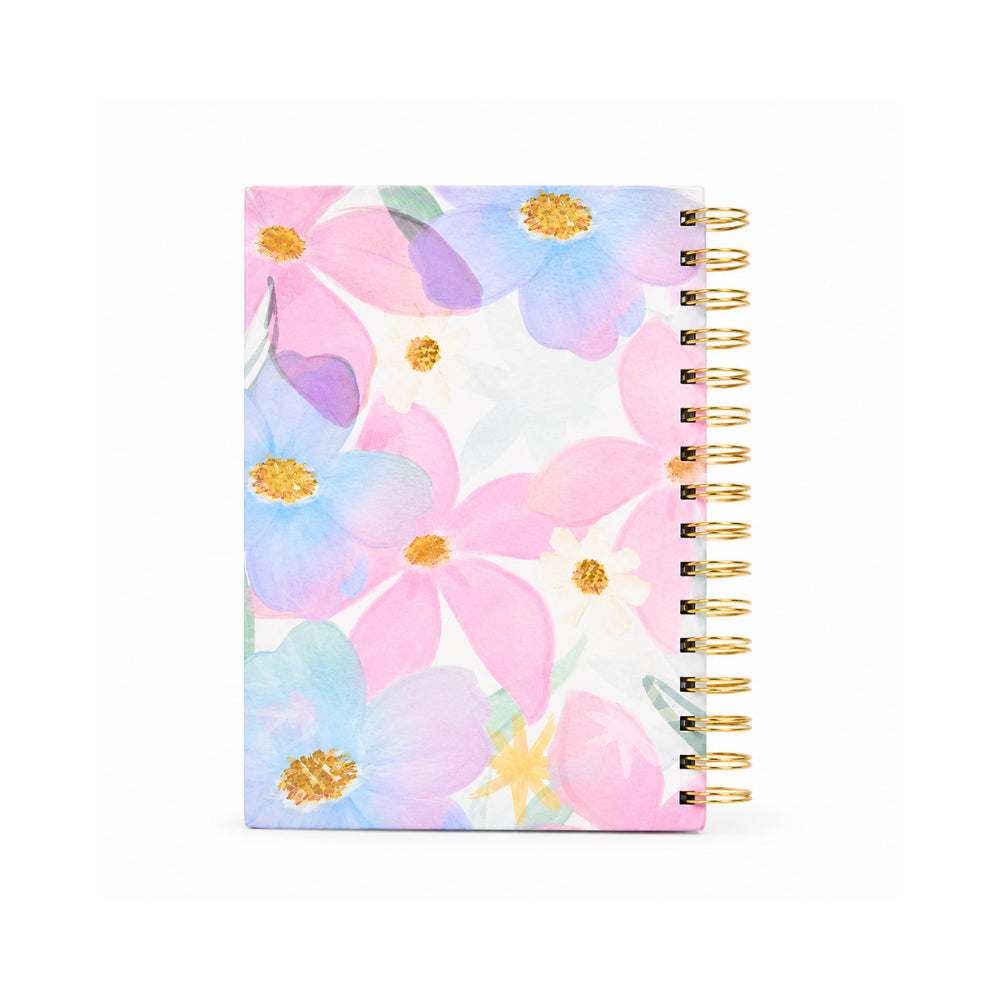 2027 A5 Weekly Spiral Diary with Pens - PAINTED BLOOMS