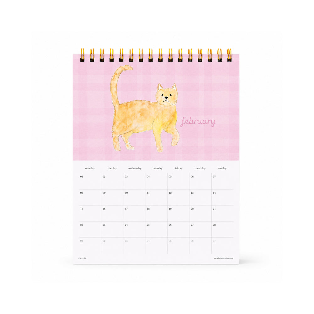 2027 Desk Calendar - MEOW