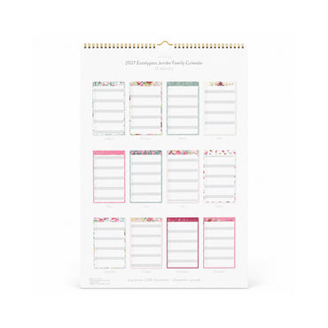 2027 Jumbo Family Calendar - EUCALYPTUS