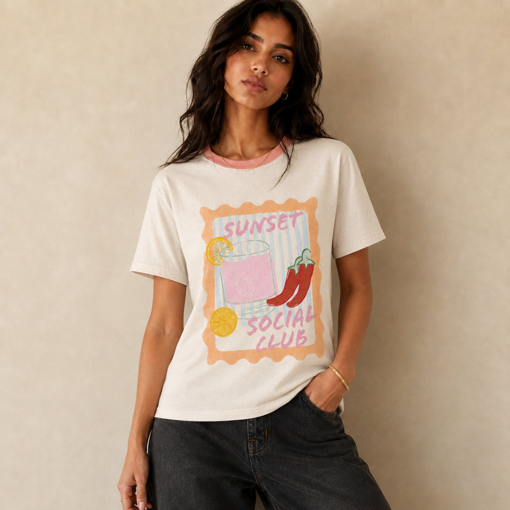 K&Co. Sunset Spritz Series Cotton T-Shirt - SSC