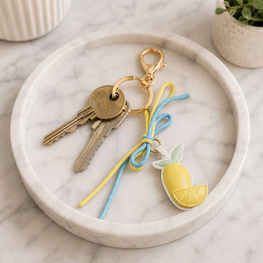 K&Co. Sunset Spritz Series Rope Keyring - LEMON